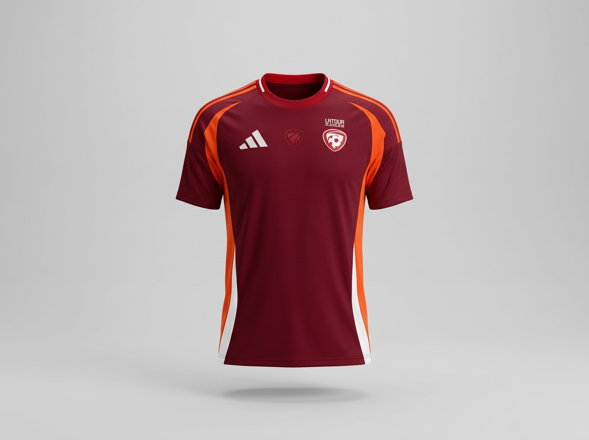 Latvijas izlases stila futbola krekls
